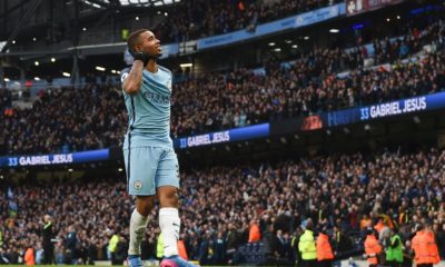 Man City Gabriel Jesus Celebrating