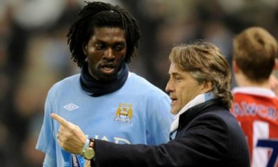 Adebayor Mancini Manchester City