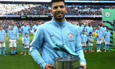 Sergio Aguero Goal King Honoured Blue Boot