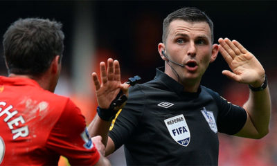Michael Oliver manchester derby referee 2017
