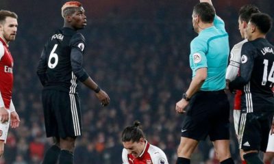 Paul Pogba Miss Manchester Derby after Receiving Red Card Against Arsenal