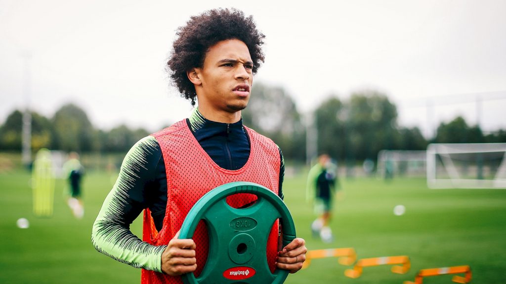 leroy-sane-manchester-city-training