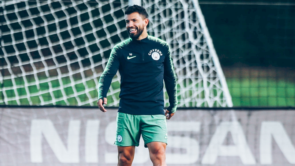 aguero-training-enjoying