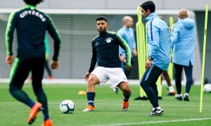 Aguero Training Man City Fulham