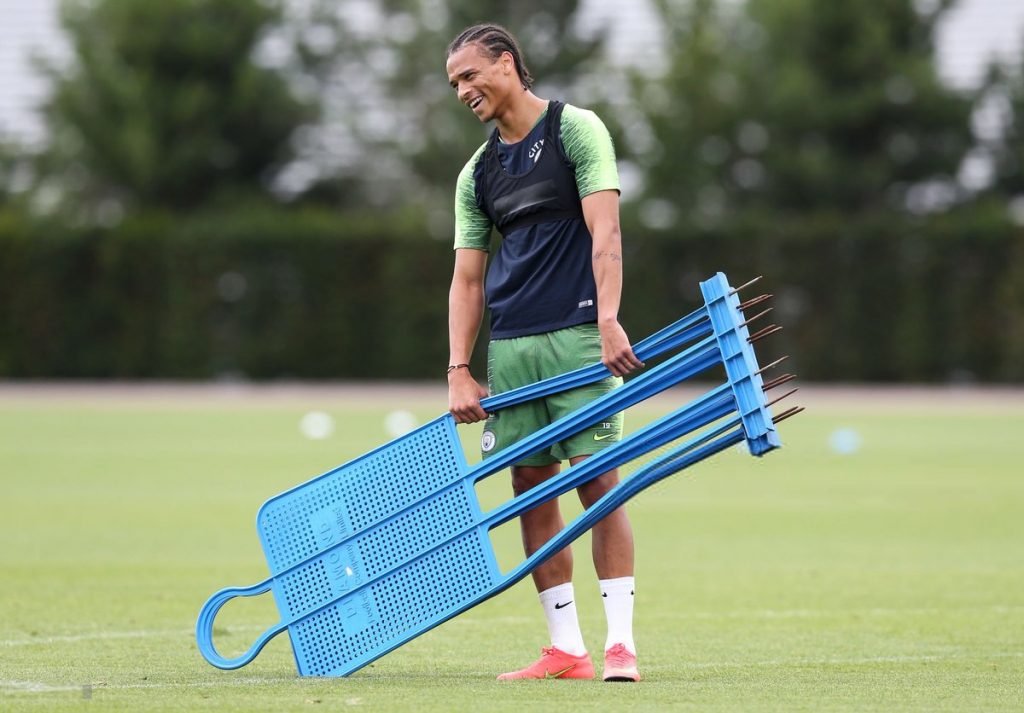 leroy-sane-man-city-training