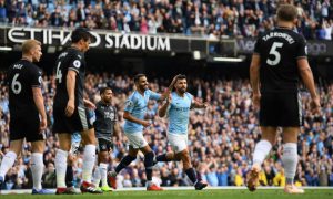 Aguero Mahrez Man City Burnley