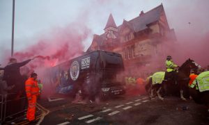 Man City Bus Attack Liverpool