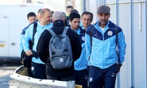 Pep Guardiola Mikel Arteta Wembley