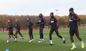 Man United Training vs Man City