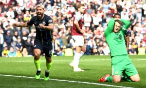 Man City Burnley Sergio Aguero Scores