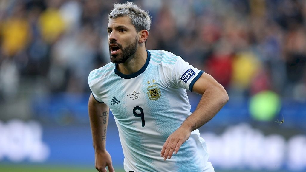 Sergio Aguero is closing in on a century of caps for Argentina