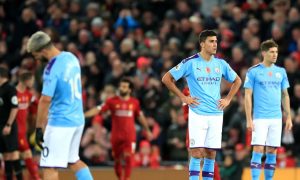 rodri Liverpool v Manchester City Premier League Anfield
