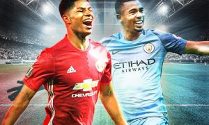 Rashford Jesus Manchester Derby