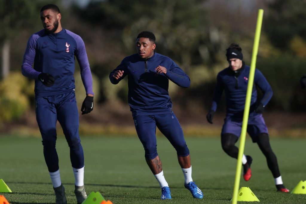 Steven-Bergwijn-first-tottenham-training