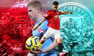 Manchester United Bruno Fernandes vs Manchester City De Bruyne