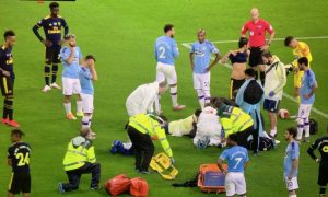 Eric Garcia injury ederson vs arsenal